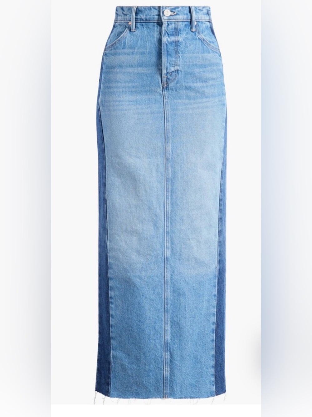 MOTHER Denim Tuxedo Skirt w/ very high center slit in back 🔥 SZ 27 ✨NWT✨